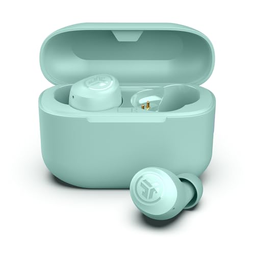 JLab Go Air Pop True Wireless Earbuds, in Ear Headphones, Bluetooth Earphones, Ear Buds with 32H Playtime, Bluetooth Earbuds with Microphone, USB Charging Case, Dual Connect, EQ3 Sound, Mint - color: Mint