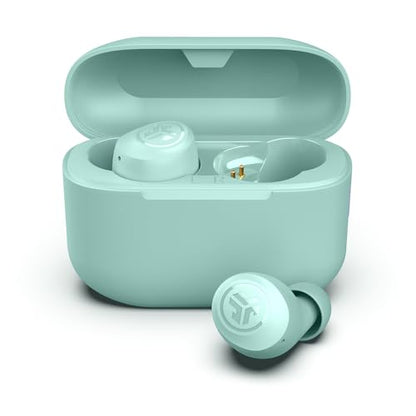 JLab Go Air Pop True Wireless Earbuds, in Ear Headphones, Bluetooth Earphones, Ear Buds with 32H Playtime, Bluetooth Earbuds with Microphone, USB Charging Case, Dual Connect, EQ3 Sound, Mint - color: Mint
