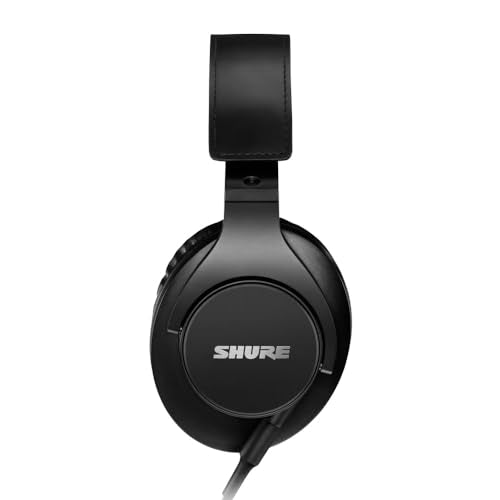 Shure SRH440A Over-Ear Wired Studio Headphones – Professional Monitoring & Recording Earphones with Accurate Frequency Response, Adjustable Collapsible Design, Black (Pack of 6) - size: 3.25 (Pack of 6), style: Gen 2