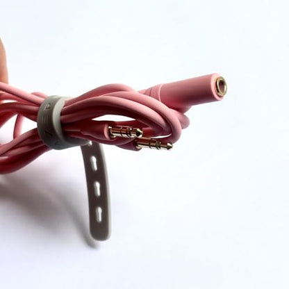 3.5MM Audio Cable PC to Headphones Adaptor Splitter for Razer Kraken X/BlackShark V2 Pro/Nari/Cloud II/Cloud Alpha/Flight/Silver/Logitech G Pro,G Pro X,G633,G933,G433 Headset (Pink) - color: Pink
