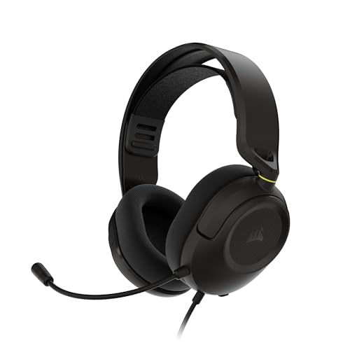 Corsair HS35 v3 Wired Gaming Headset with Mic – Carbon - color: Carbon