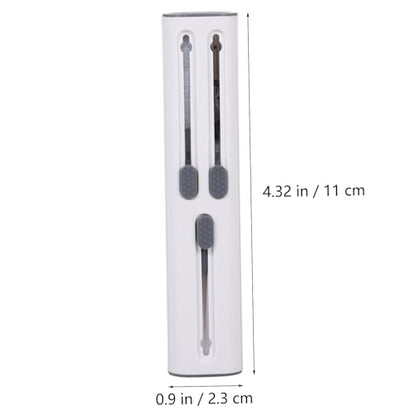 Earphone Cleaning Brush Kit with Hidden Triple Heads, Plastic