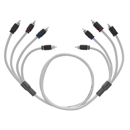 DS18 MOFCR-6FT.4CH 4 Channels OFC Marine RCA Audio Stereo Cable - 6 Feet - style: 6 Ft 4 Channel