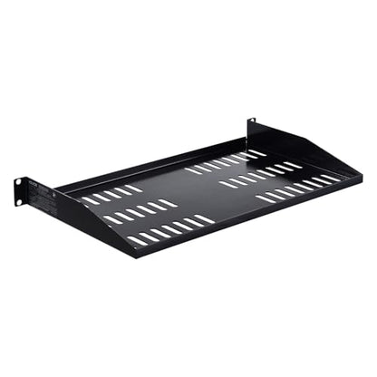 VEVOR 4PCS 1U Server Rack Shelf, Universal Vented Rack Mount Cantilever Tray for 19" Network Equipment Rack & Cabinet, 10" Deep Rack Mount Shelf - size: 1U-4PCS