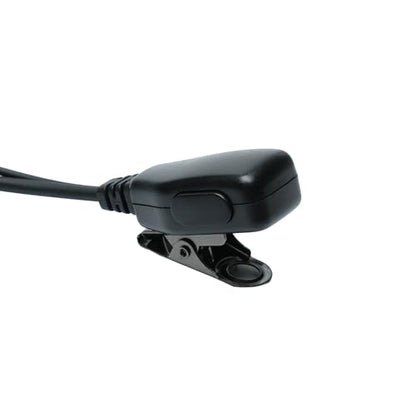 Tube Earpiece 3.5mm Threaded Compatible with Yaesu VX-6R HX400 | 3.5mm 4-pole threaded, acoustic tube, in-line PTT mic; Compatible with VX-7R FT-270R HX210 HX370s HX890 EVX-S24