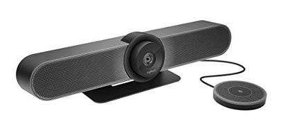 Logitech MeetUp and Expansion Mic HD Video Conferencing - Black | HD video and audio, designed for small meeting rooms, expansion microphone - style: MeetUp + Expansion Mic