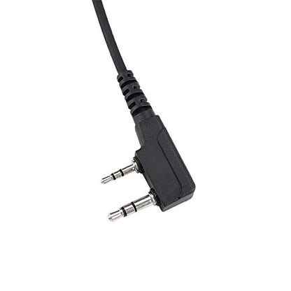 Surveillance Acoustic Tube Earpiece Headset with Mic Compatible for Kenwood TK-3140 TK-3400 TK-3402U16P UV-5R UV-82 Walkie Talkie Radio - style: Acoustic tube type