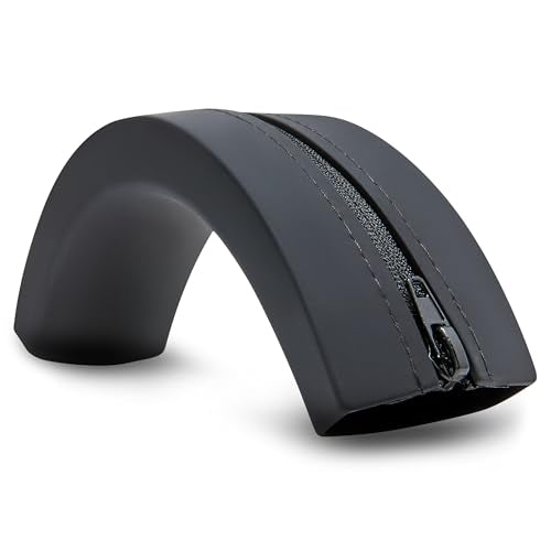 WC BandZ ATH - Upgraded Headband Cover for Audio Technica ATH M50X / M50XBT / M50 / M40X / M40 / M40FS / M30X / M30 / M20X / MSR7 by Wicked Cushions | Black - color: Black