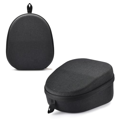 YaoshanTuda Hard Case for PS5 Pulse Elite Headset, Travel Bag | EVA hard shell + soft lining protects from drops & scratches. Built-in cable storage. Lightweight with carry handle. - color: Black