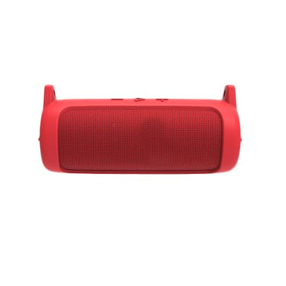 Protective Silicone Cover Sleeve for JBL FLIP 7 Bluetooth-compatible Speaker Soft Durable Anti-Drop Bump-resistant and Shock-proof Travel Carrying Case with Shoulder Strap and Carabiner (Red) - color: Red