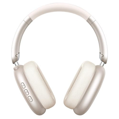 Wentronic Y01 Wireless Noise Canceling Headphones Bluetooth 5.3 Over Ear Headphones with Microphone, Hi-Res Audio, 48H Playtime, Foldable Comfortable Earpads,Compatible with iOS,Android,PC, Starlight - color: Starlight