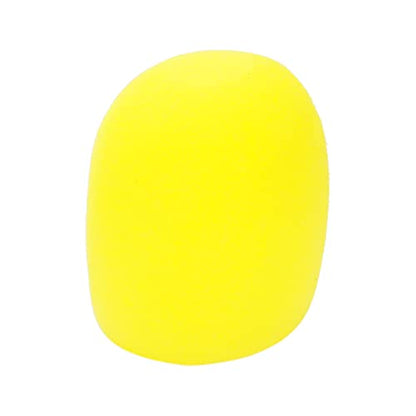 Microphone Foam Cover Yellow Standard Handheld 10Pcs | These 10 yellow soft foam covers fit standard handheld microphones for KTV use. - color: Yellow