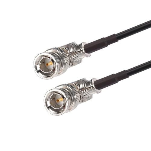 Superbat 3G/6G/12G SDI Cable 3ft 75 Ohm Thin BNC Video Cable Right Angle | Precision Flexible Belden 1855a SDI Jumper Support HD-SDI/3G-SDI/4K/8K Monitor Surveillance Camera CCTV System - size: 3ft, style: 2pcs right angle to right angle