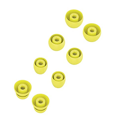 8pcs Eartips Earbuds Eargels Replacement for Beats Powerbeats Pro, BeatsX, Urbeats, Flex Wireless Earphones(Yellow) - color: Yellow