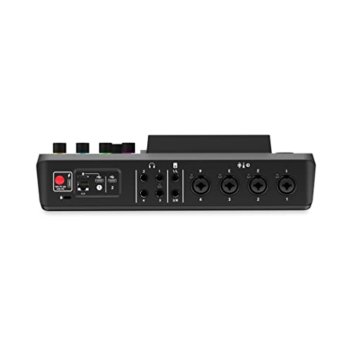 Rode RODECaster Pro II Audio Production Studio Bundle with 2x Zoom ZDM-1 Podcast Mic Packs, StreamEye Adjustable Boom Arms, 32GB microSD Card and StreamEye Polishing Cloth