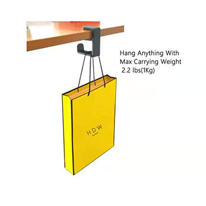 HDW Headphone Stand Holder Mount,Gaming Headset Hanger with Earphone Cable Clip Organizer,Under Desk Headphones Hook with Adjustable 360 Degree Rotation Clamp Black