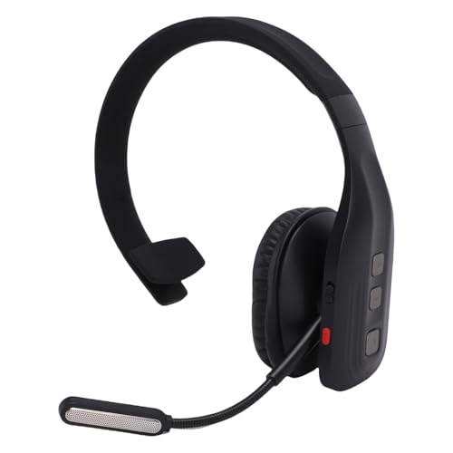 Fabater Bluetooth Headset, 60Hrs Working Time with Noise Canceling, Trucker Wireless Headset with Mic & Mute, Voice Control, Bluetooth Headphones Multipoint for Truck Driver,Office