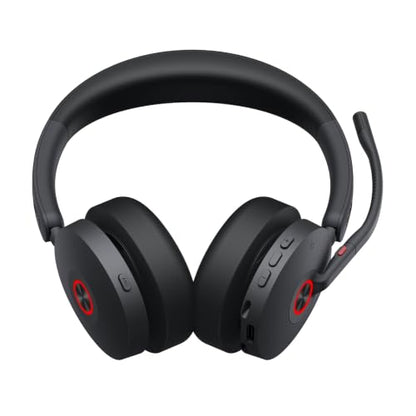 Yealink WH68 Hybrid Wireless Headset with Noise Cancelling Mic for Office | ANC Headphones,DECT and Bluetooth Dual-Connect,Teams Certified,6 Mics,492ft Range,32H Call Time,PC/Laptop/Desktop/Work/Zoom