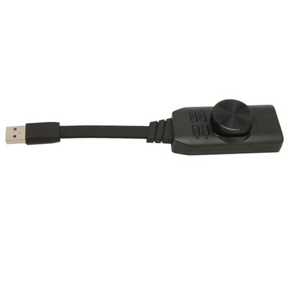 Vikye USB Sound Card Adapter, USB to 3.5mm Jacks 7.1 Channel Mute Button Volume Control USB External Stereo Sound Card for PC Laptop Headset, Vikyemyh5utipw6