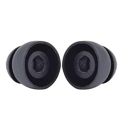 10pcs Double Flange Earbuds Replacement Tips Eargels Silicone Ear Tips Compatible with Beat by dr dre Powerbeats 2 Powerbeats 3 Wireless Stereo Earphones