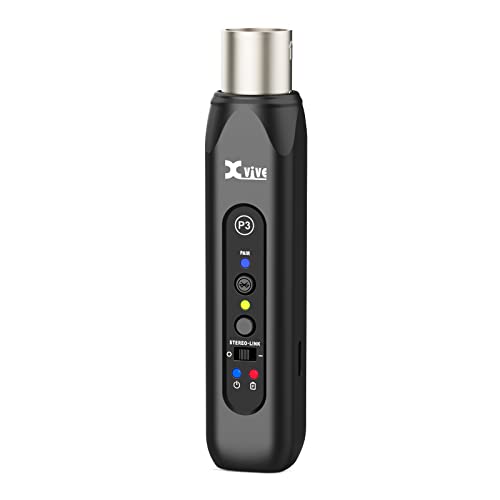 Xvive P3 Wireless XLR Bluetooth Receiver, Bluetooth Adapter for Speakers, Audio Mixer, PA Systems, DJ System(P3 XLR) - style: P3 XLR BLUETOOTH