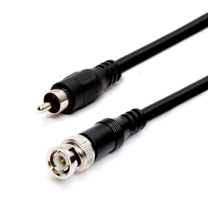 Cmple RG59U 50 Feet BNC Male to RCA Male, 75 Ohm, Coaxial BNC to RCA Video Cable, Black, (453-N) - size: 50FT