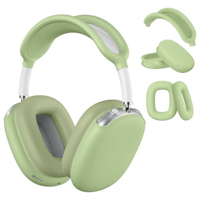 Maxjoy for AirPods Max Case, Soft Silicone Ear Cups & Headband Cover, Anti-Scratch Protective Accessories, Light Green - color: Light Green