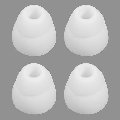 Replacement Double Flange Ear Tips Earbuds Silicone Pads for in Ear Headphones in-Ear Hole 4.5mm