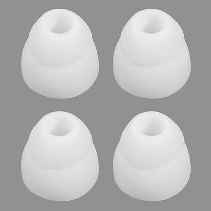 Replacement Double Flange Ear Tips Earbuds Silicone Pads for in Ear Headphones in-Ear Hole 4.5mm
