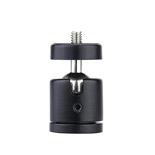 AKOAK 1/4" Swivel Mini Ball Head Screw Tripod Mount for DSLR Camera Camcorder Light Bracket, Pack of 1 - size: 1 Count (Pack of 1)
