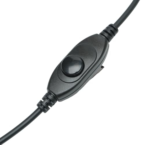 Overhead Headset VOX PTT Boom Mic for Midland GXT LXT AVPH Radio | gxt1000vp4 avph10 gxt1000 mxt575 lxt600vp3 gxt1000g avph3 mxt500 gtx 1050 lxt630vp3