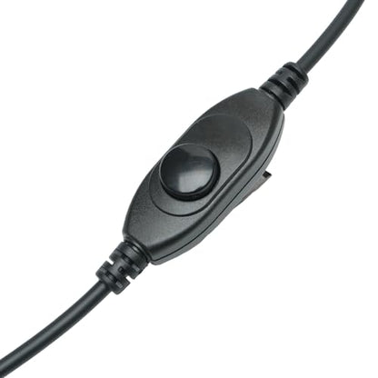 Overhead Headset VOX PTT Boom Mic for Midland GXT LXT AVPH Radio | gxt1000vp4 avph10 gxt1000 mxt575 lxt600vp3 gxt1000g avph3 mxt500 gtx 1050 lxt630vp3