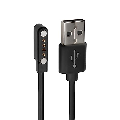 2 Packs Replacement Magnetic Charging Cable for Bone Conduction Headphones, USB Charger Cord for 4-pin Interface Bone Conduction Headphones, Smartbands, and Smartwatches (7.62mm Pitch) - size: 2 Packs