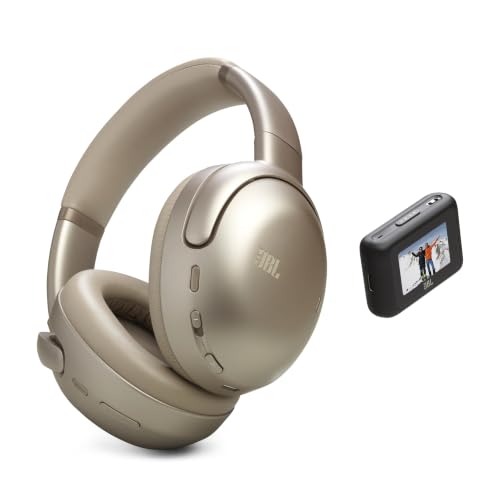 JBL Tour One M3 Smart Tx - Wireless Over-Ear with Smart Transmitter, Hi-Res Audio (3.5mm or USB-C) with Head Tracking & 70Hrs of Playback (Mocha) with Extra Upgraded Expo Gear Over-Ear