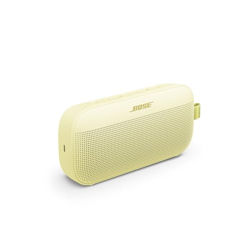 Bose SoundLink Flex Bluetooth Speaker (2nd Gen) - Portable Outdoor Speaker with Hi-Fi Audio, Waterproof and Dustproof, USB-C, Up to 12 Hours Battery Life, Citrus Yellow - Limited Edition Color - color: Citrus Yellow