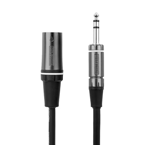 By Gator Cases Composer Series Deluxe 10 Foot XLR Male to TRS Cable, (GCWC-XLR-10MTRS) - size: 10 Feet, style: TRS/XLR Male