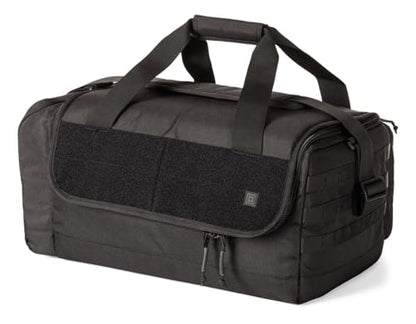 5.11 Tactical Range Ready Trainer Bag, Ammo Molle Duffle, Secure EDC Pack | Style 56567ABR, Range Bag with Shoulder Strap, Padded Compartments, EDC Training Storage, Durable - color: Black