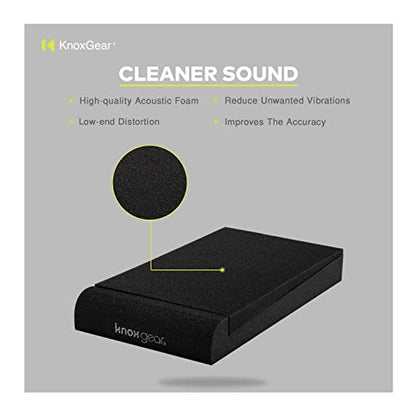 Knox Gear Studio Monitor Isolation Pads for 3-4-Inch Speakers 2-Pack