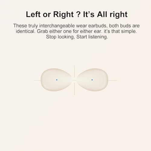 Extra-Small Wireless Earbuds for Small Ears Z1, Semi-in Ear Bluetooth Invisible Headphones, Low-Profile & Lightweight for Side Sleeping, Cycling & Helmet Use, iPhone Android - color: Nude