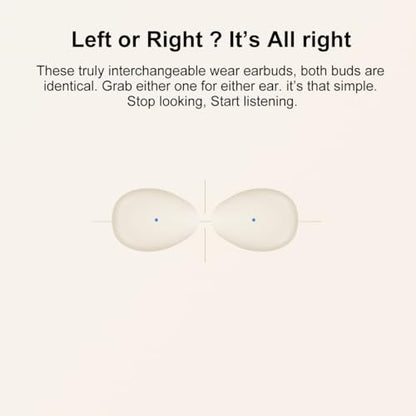 Extra-Small Wireless Earbuds for Small Ears Z1, Semi-in Ear Bluetooth Invisible Headphones, Low-Profile & Lightweight for Side Sleeping, Cycling & Helmet Use, iPhone Android - color: Nude