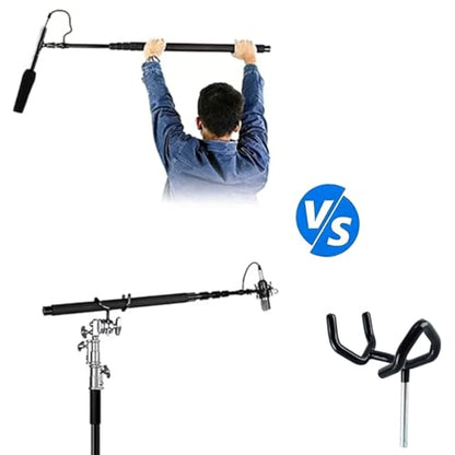 Boom Pole Holder, Metal Audio Boom Cradle Mount Stand for C-Stands