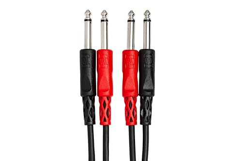 Hosa CPP-204 Dual 1/4" TS to Dual 1/4" TS Stereo Interconnect Cable - 4 Meters (13.2 ft) - size: 13.1 Feet
