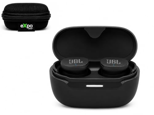 JBL Endurance Race 2 Case Bundle (Black) True Wireless Sport Earbuds with Expo Gear Weather-Resistant Hard-Shell Case - color: Black