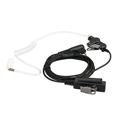 Retevis Covert Tube Walkie Talkie Earpiece with Mic, Full Size PTT(1 Pack)