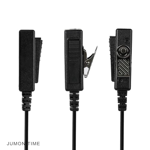 Kenwood Earpiece Surveillance Kit Compatible with Baofeng UV-5R BTECH Retc15/Retevis RT21 RT22 Arcshell AR-5 Walkie Talkie Radio with Big PTT Mic Tansparent Acoustic Tube Headset
