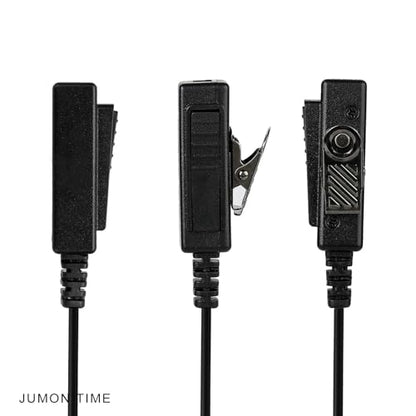 Kenwood Earpiece Surveillance Kit Compatible with Baofeng UV-5R BTECH Retc15/Retevis RT21 RT22 Arcshell AR-5 Walkie Talkie Radio with Big PTT Mic Tansparent Acoustic Tube Headset
