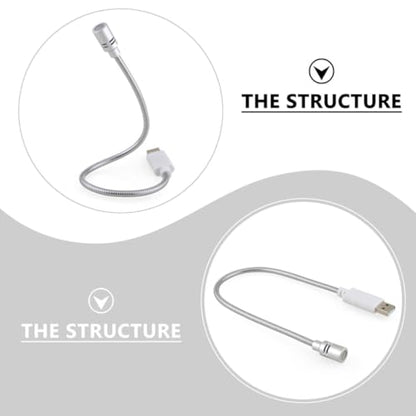 Portable USB Microphone with Compact Design for Laptop and Desktop Computer, Aluminum Alloy Material, Silver Color, for Gaming and Meeting Use