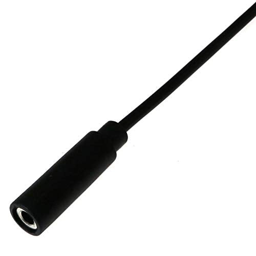 E-outstanding 3.5mm Female Jack to Bare End 2PCS Black TRRS 4 Pole 1/8" Plug Connector Audio Cable for Headphone Headset Earphone - size: Female