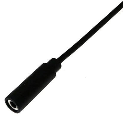 E-outstanding 3.5mm Female Jack to Bare End 2PCS Black TRRS 4 Pole 1/8" Plug Connector Audio Cable for Headphone Headset Earphone - size: Female