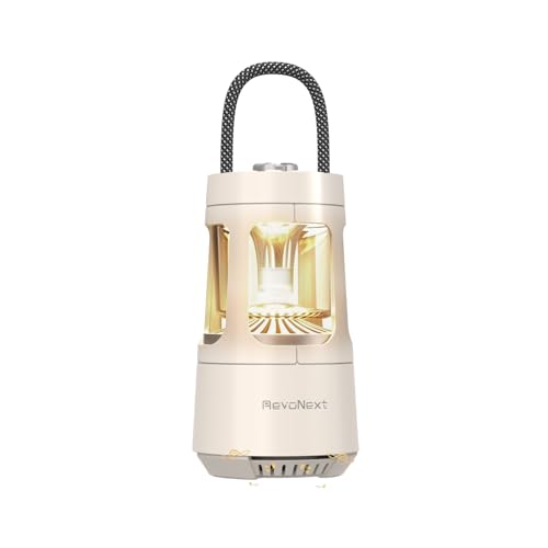 Revonext Camping Lantern Bluetooth Speaker, Rechargeable Waterproof Outdoor Lantern with 10W Stereo Sound, Adjustable Dual-Tone Light, TWS Pairing, Gift for Dad, Men, Outdoor Lovers(White) - color: White